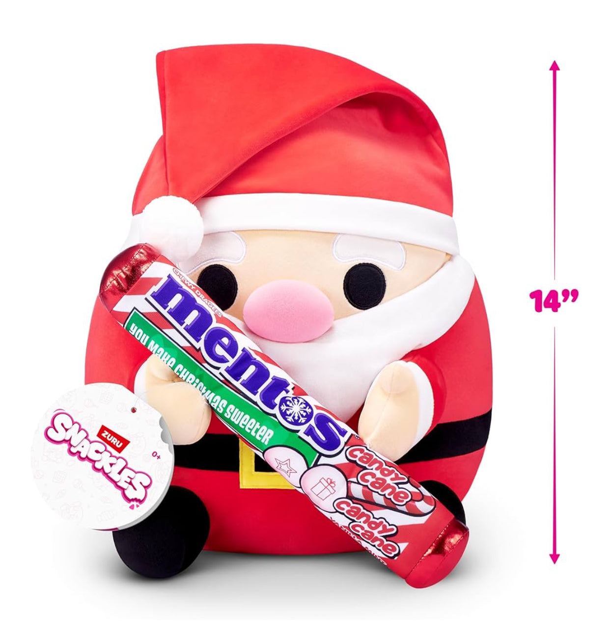 Snackles Christmas 35cm Santa Claus (Mentos)