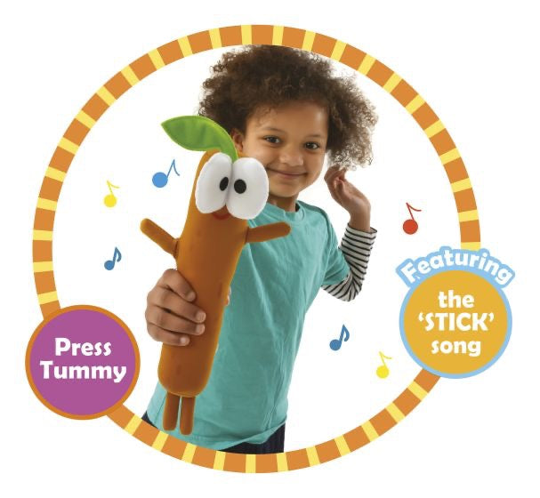 Hey Duggee Singing Sticky Stick Stick Soft Toy
