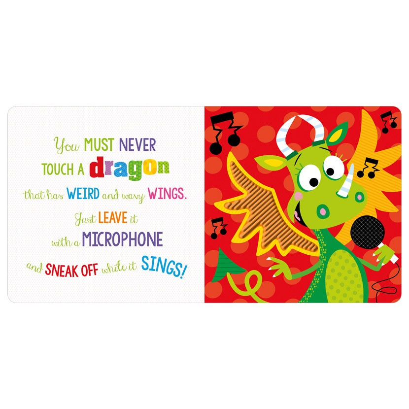 Never Touch A Dragon Sensory Tactile Book