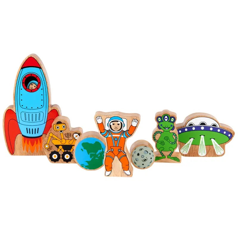 Lanka Kade Space Playset - Handmade Fair Trade Wooden Kids Toy