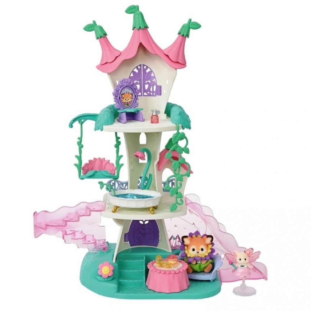 Sylvanian Woodland Fairy Fairytale Tower Playset