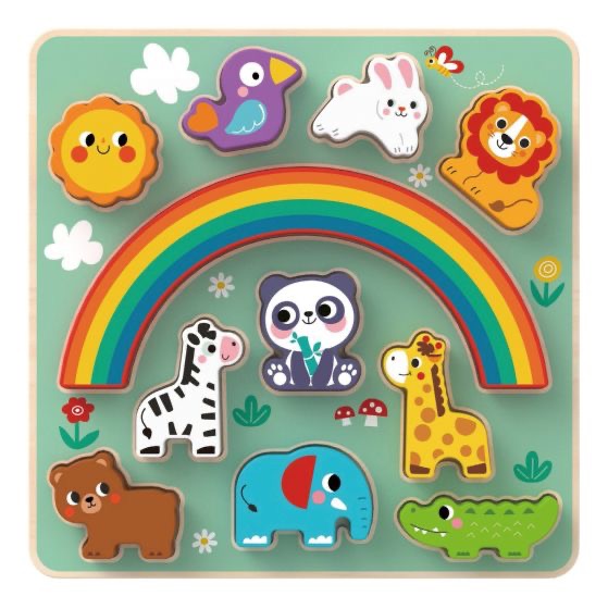 Wooden 2 in 1 Balance Puzzle - Animals