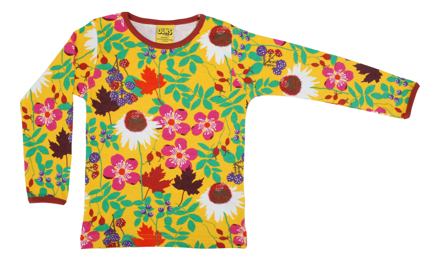 Duns- LS Top - Autumn Flowers (Yellow)