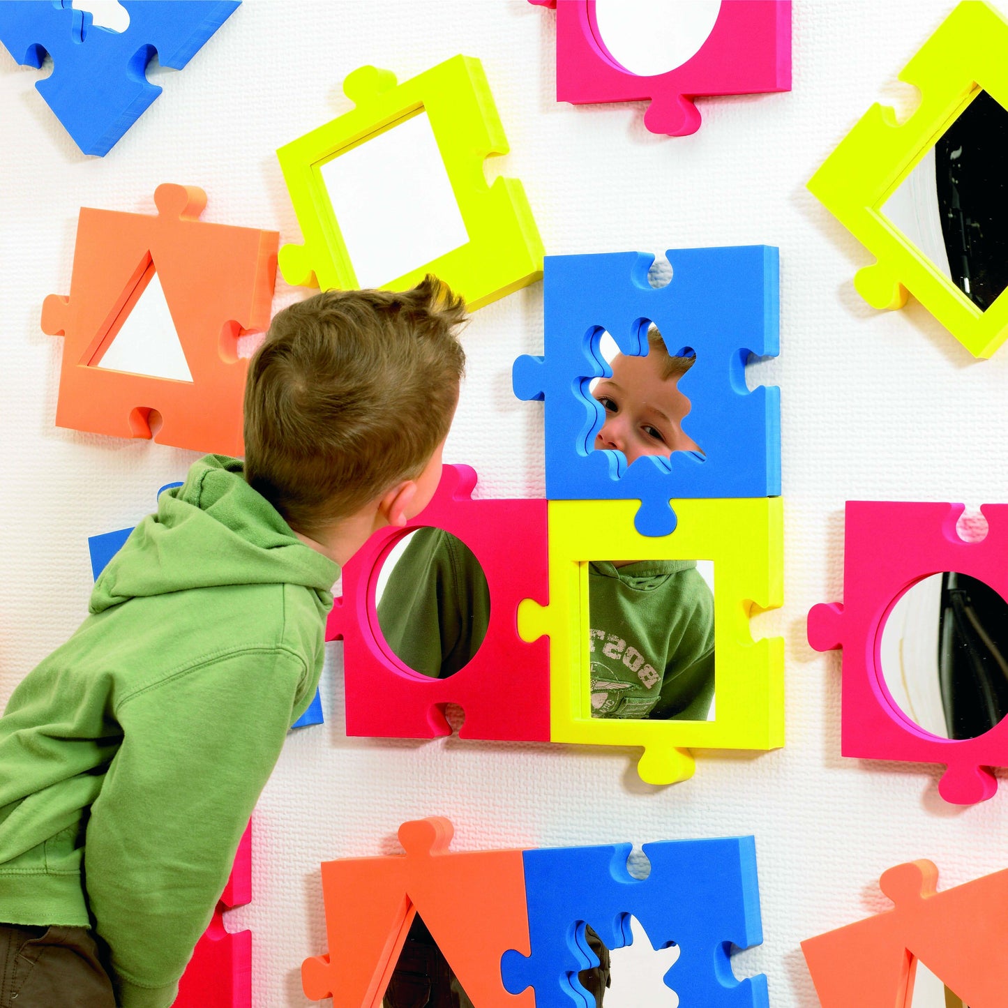 Sensory Jigsaw Wall and Hand Held Mirrors- Pk 4