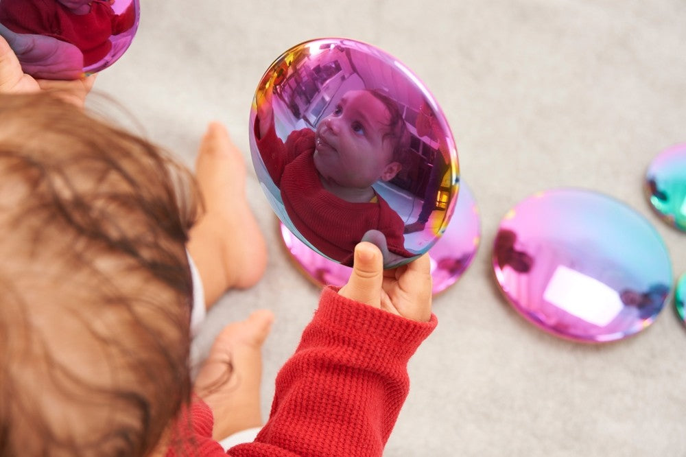 Sensory Reflective Colour Burst Buttons - Pk7