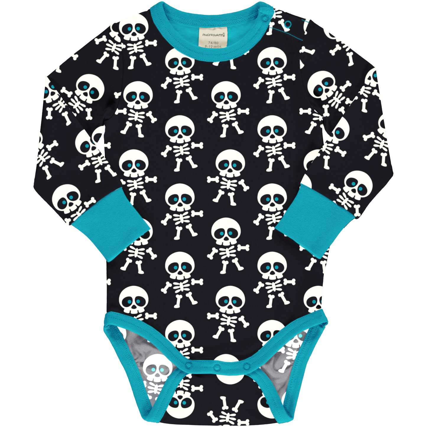 Maxomorra LS Bodysuit- Skeleton- 86/92 (18-24 months)