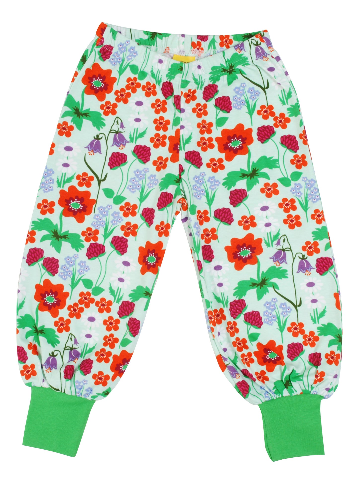 Duns- Baggy Pants - Summer Flowers - Bay Green