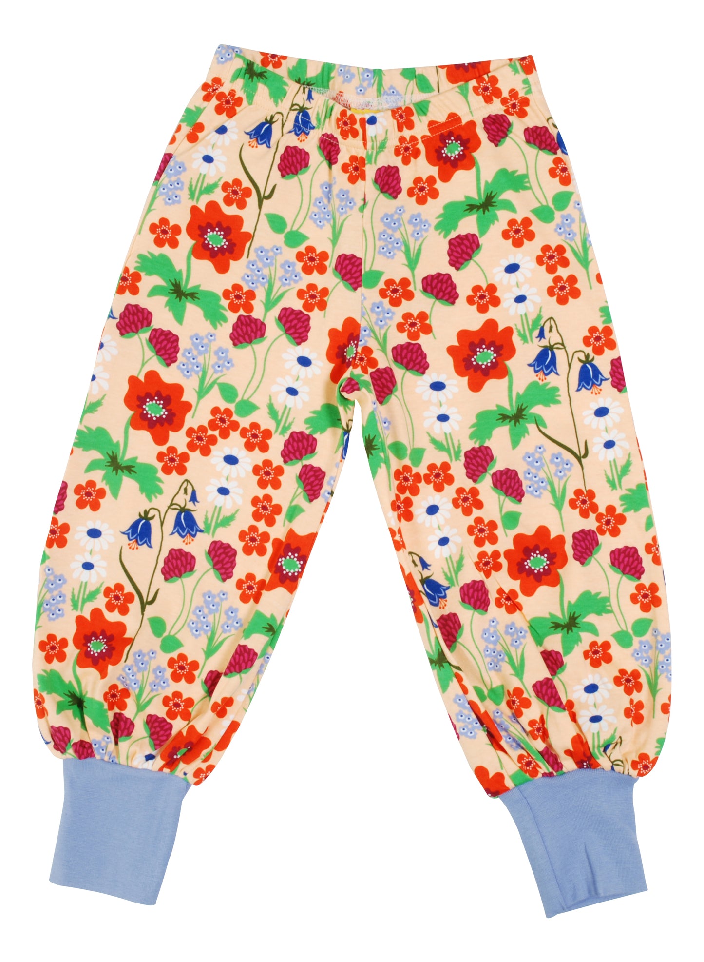 Duns- Baggy Pants - Summer Flowers - Bleached Apricot