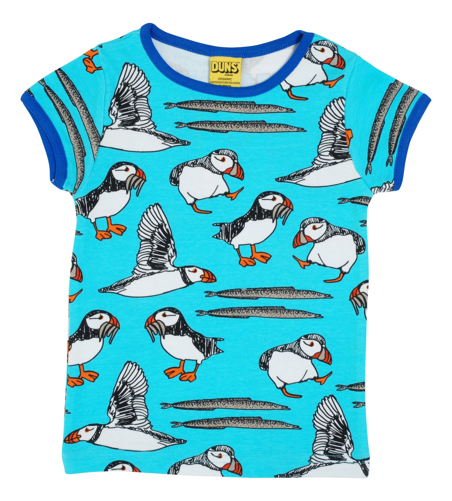 Duns- Short Sleeve Top- Puffin- Blue Atoll