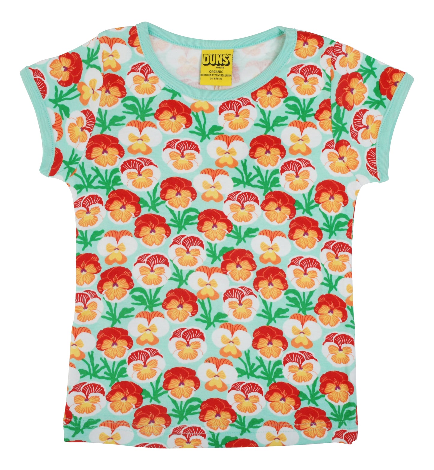 Duns- Short Sleeve Top- Pansy- Beach Glass