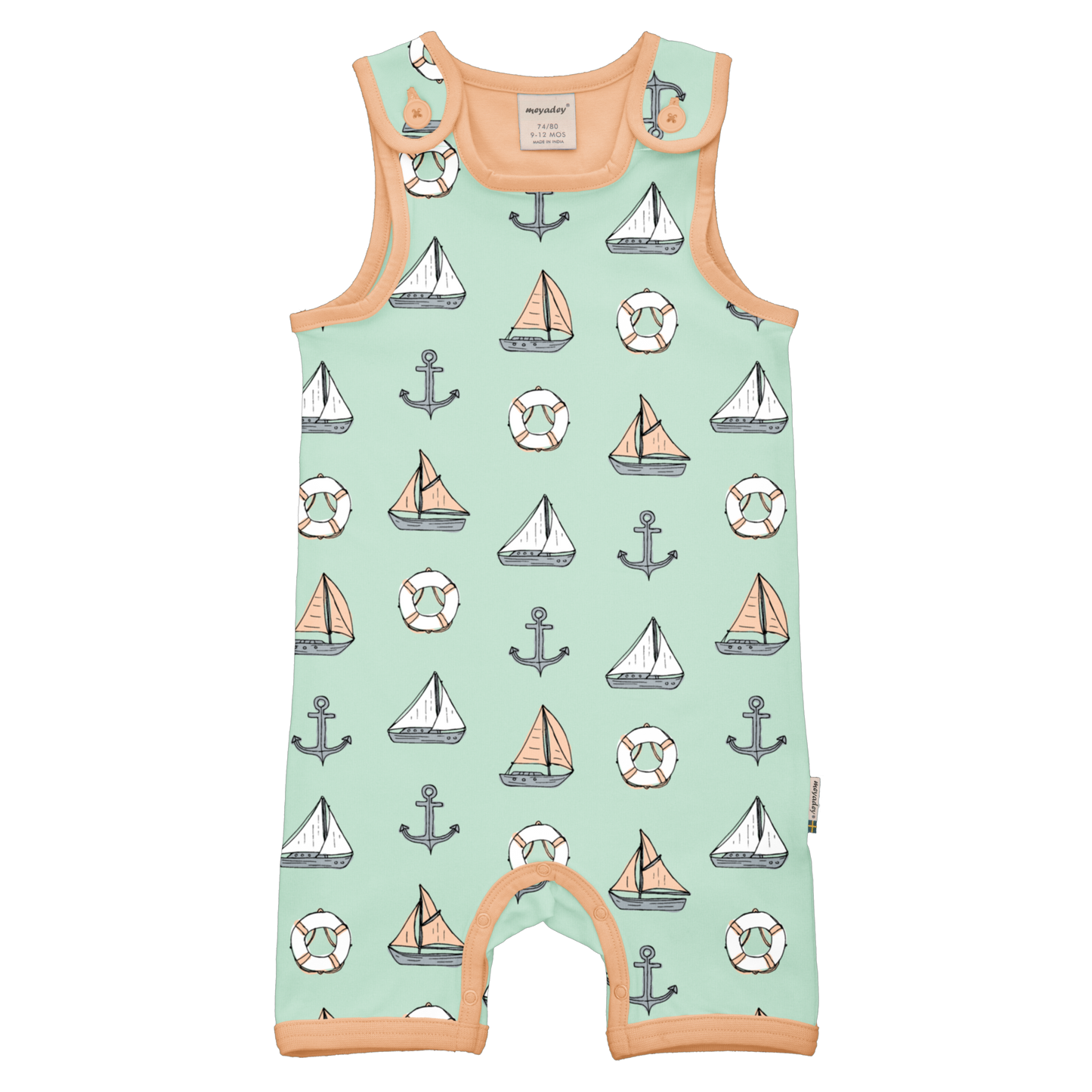 Meyaday Playsuit Short- Salty Boat
