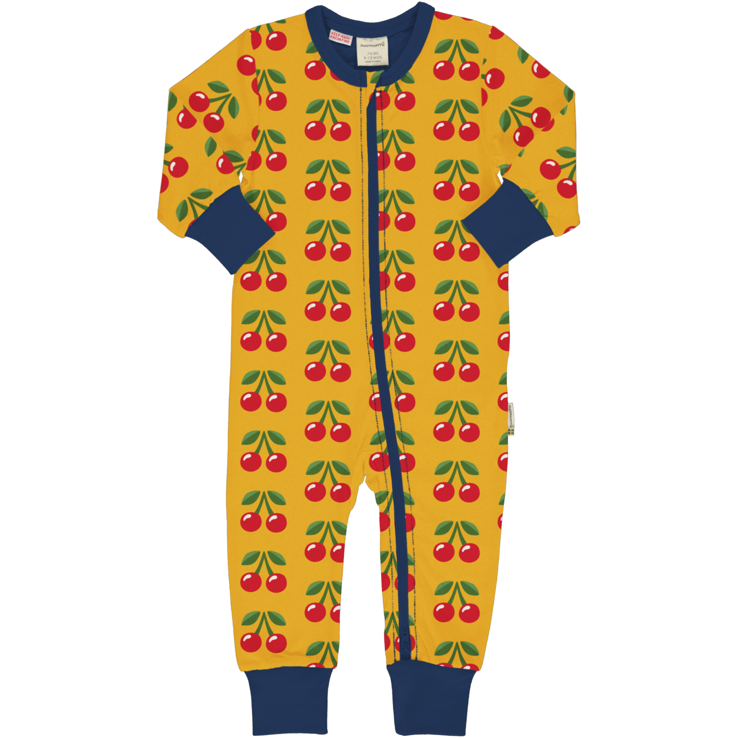 Maxomorra Rompersuit- Cherry 86/92 (18-24 months)