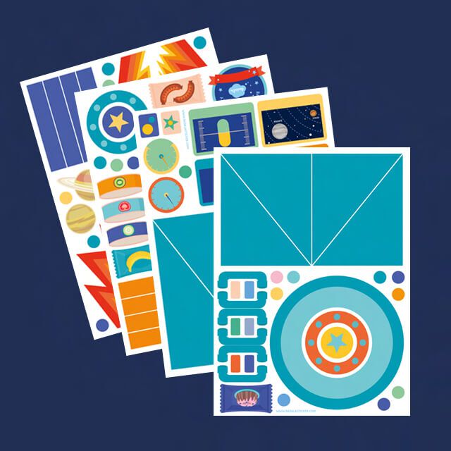 Alternative Play Sticker Set Up- Rocket