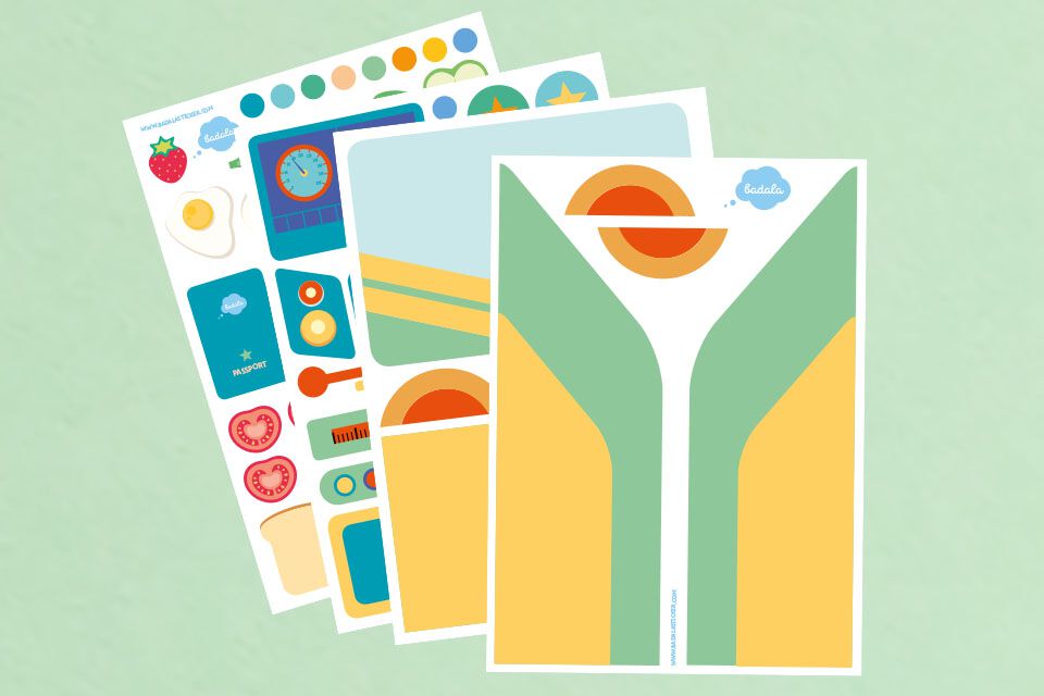 Alternative Play Sticker Set Up- Train