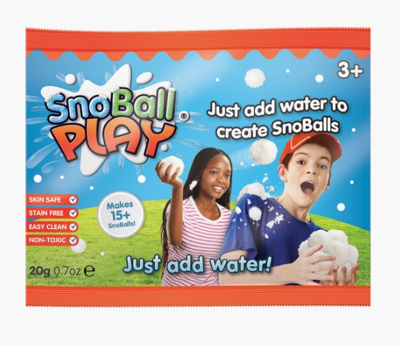 SnoBall Play Foil Bags - Kids Sensory Playtime Goo Snow Toy