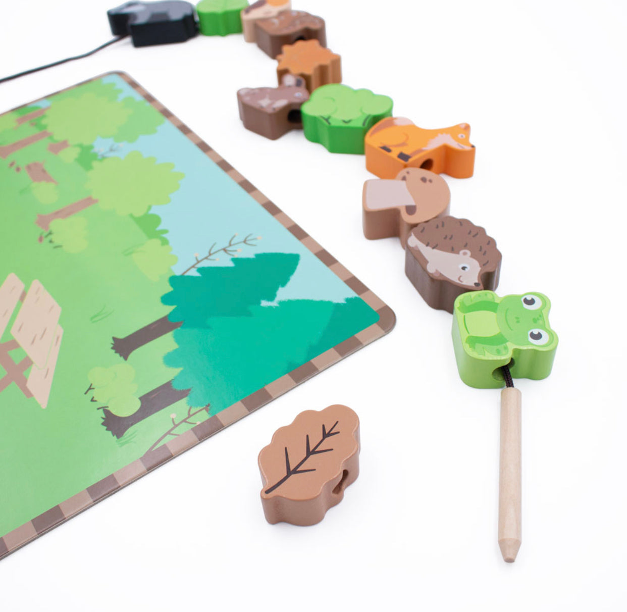 Woodland Wooden Lacing Game