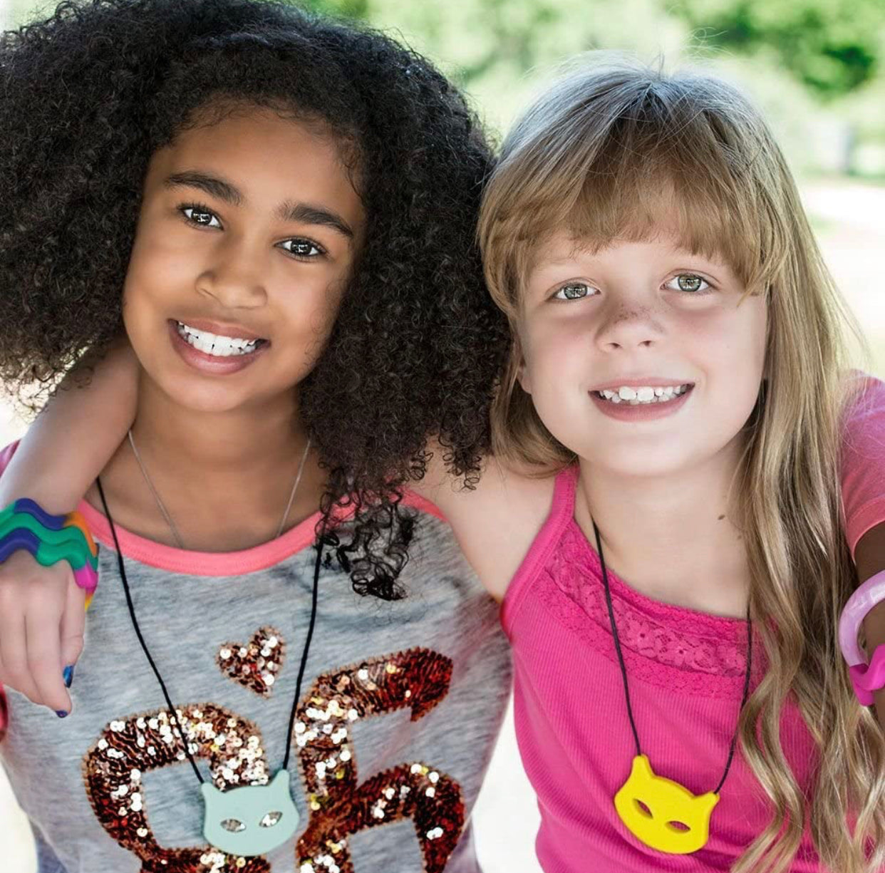 Cat Pendant Sensory Chewie- Glow in the dark