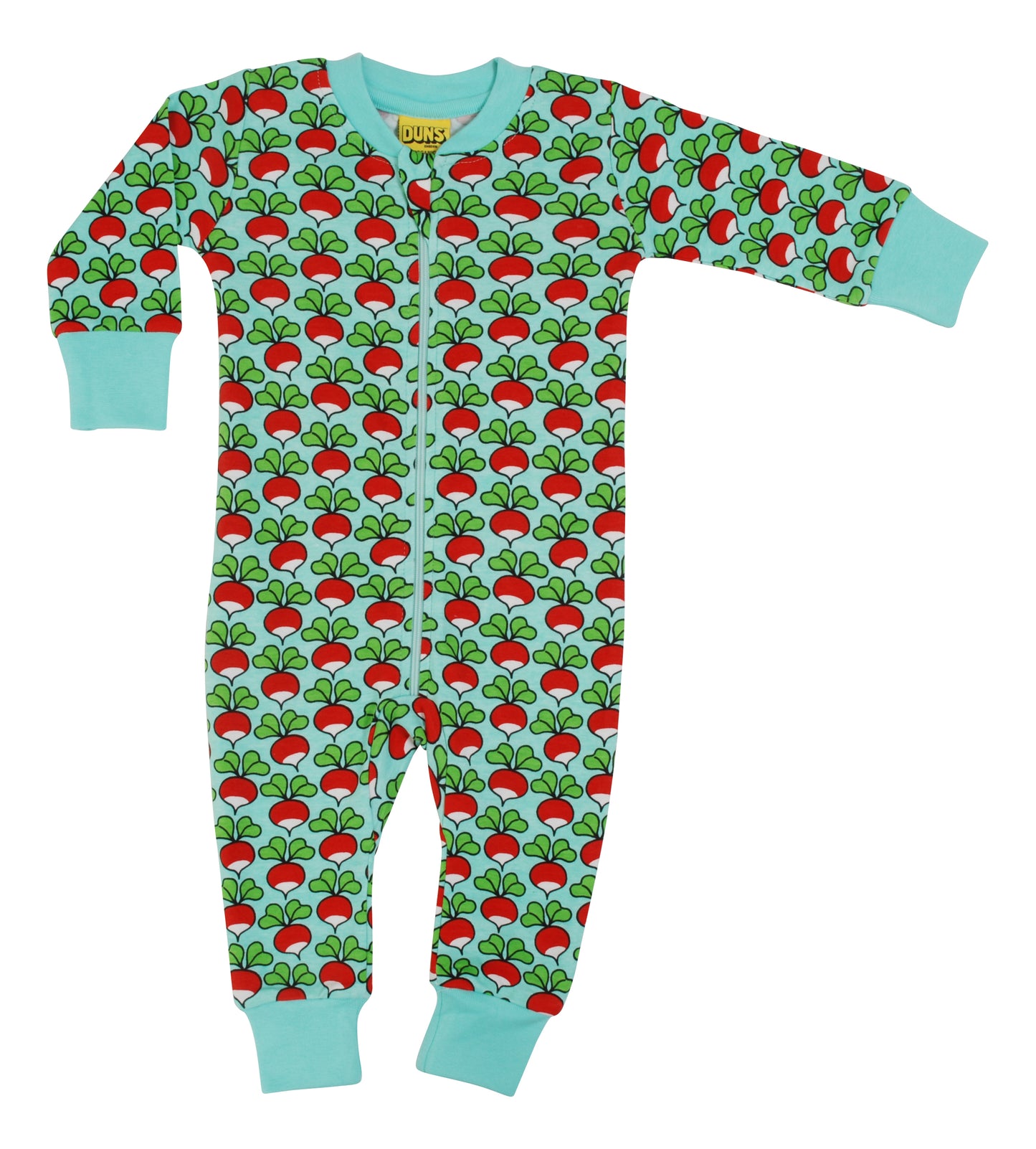 Duns- Zip Suit - Radish - Aqua Sky
