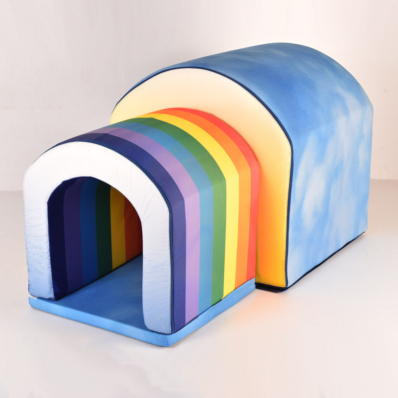 Giant Sensory Softplay Rainbow Tunnel