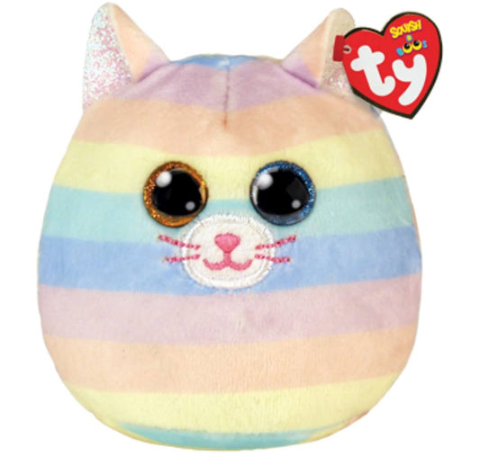 Beanie Mini Squish a Boo- HEATHER CAT