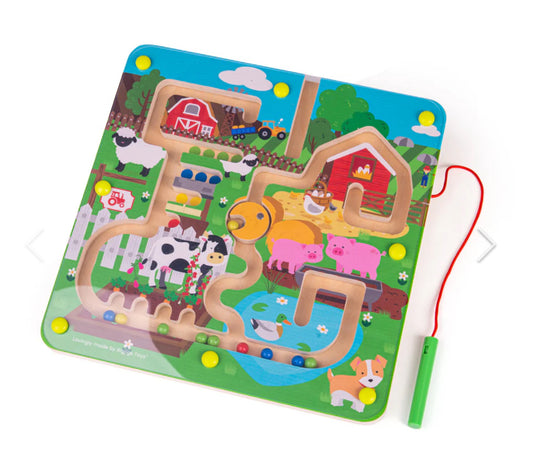 Bigjigs Magnetic Farmyard Puzzle Maze