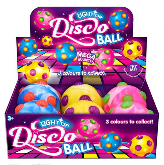 Light up disco bouncy ball
