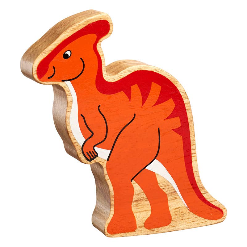 Natural orange parasaurolophus