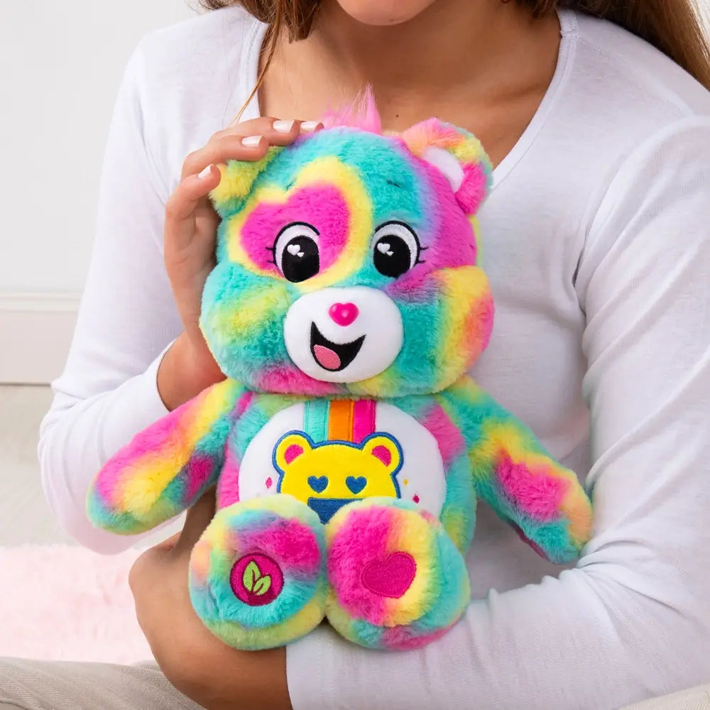 Care Bears Medium Plush Good Vibes Bear  (Eco Friendly) 35cm