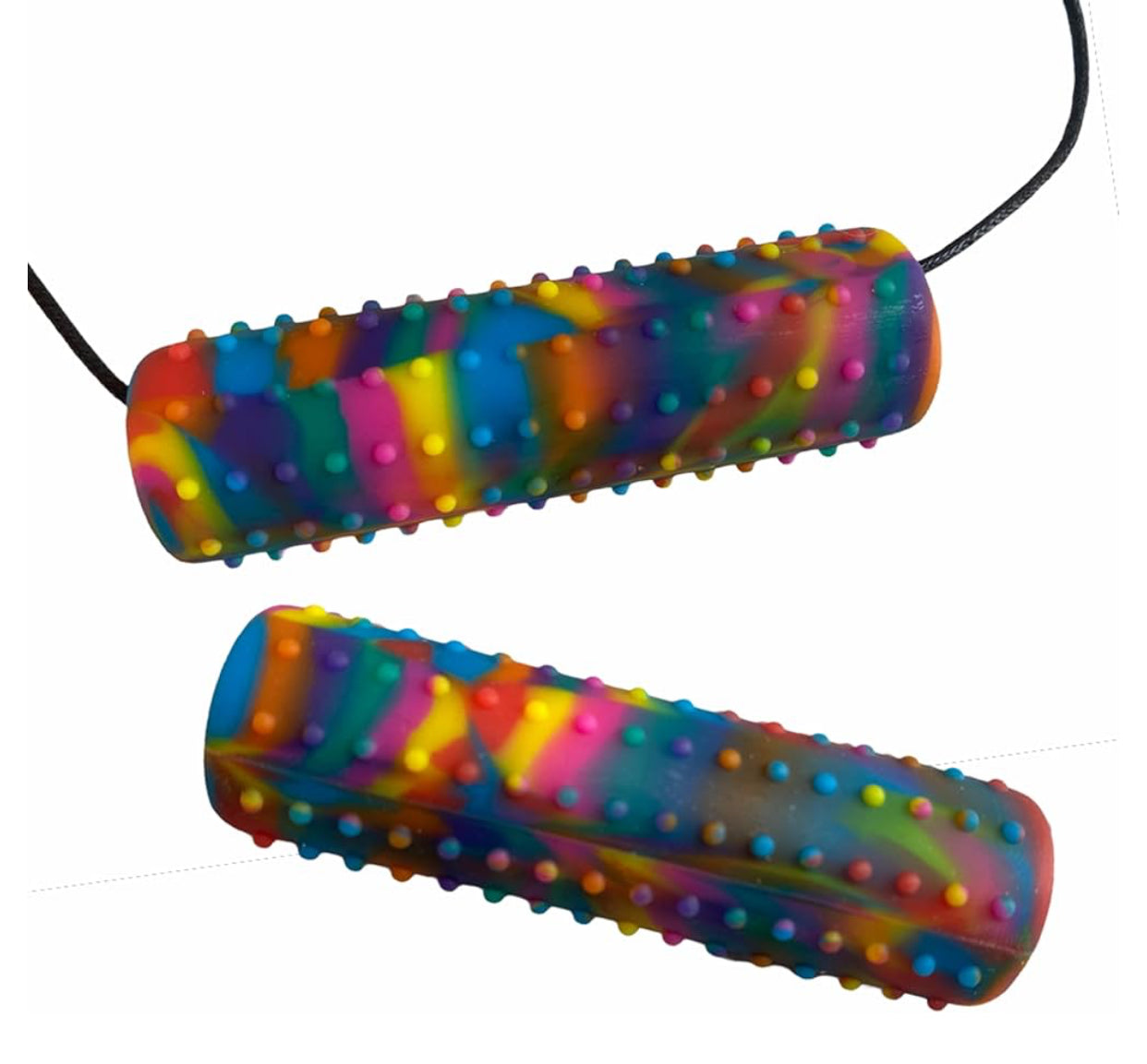 Chewigem Rainbow Cactus Chubbie (Comes with quick release necklace)