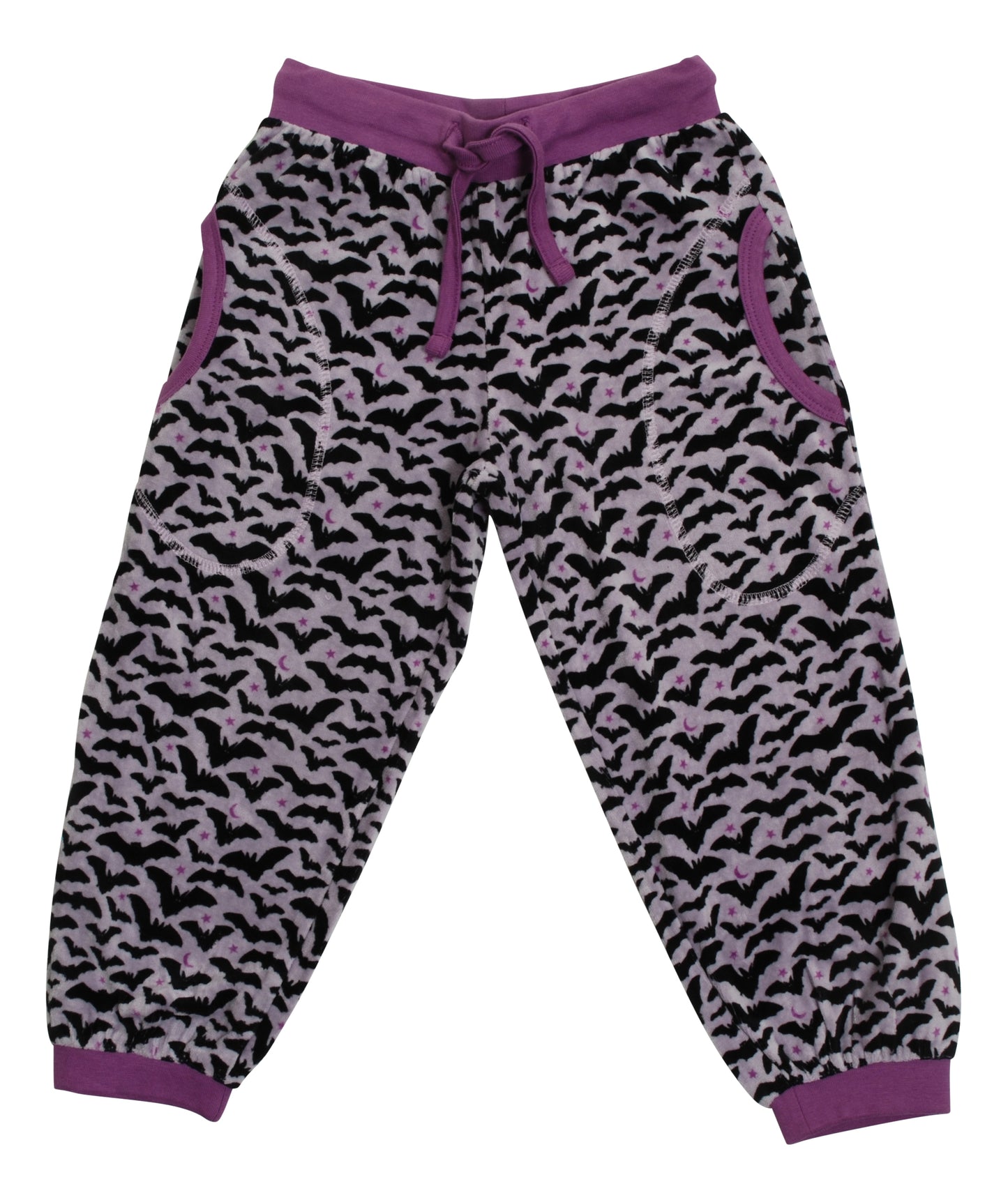 Duns- Velour Trousers - Bats Amethyst