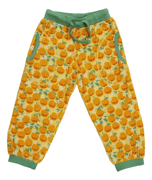 Duns- Velour Trousers - Oranges yellow