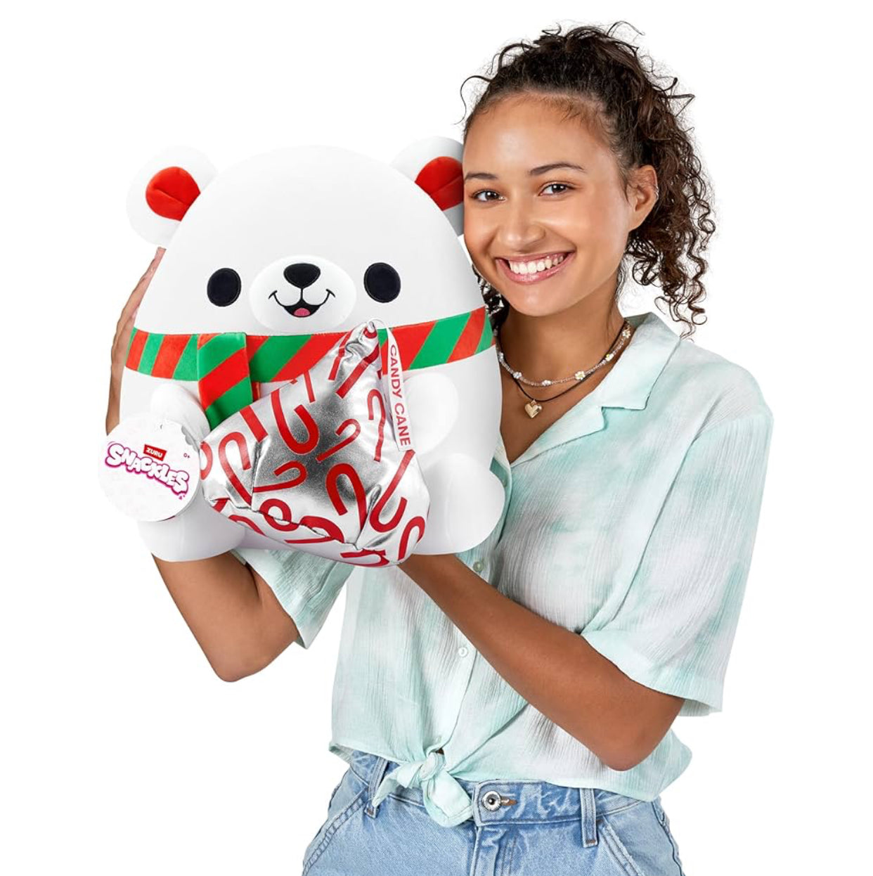 Snackles Christmas 35cm Polar Bear (Kisses)