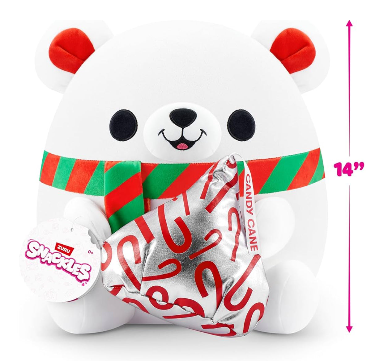 Snackles Christmas 35cm Polar Bear (Kisses)