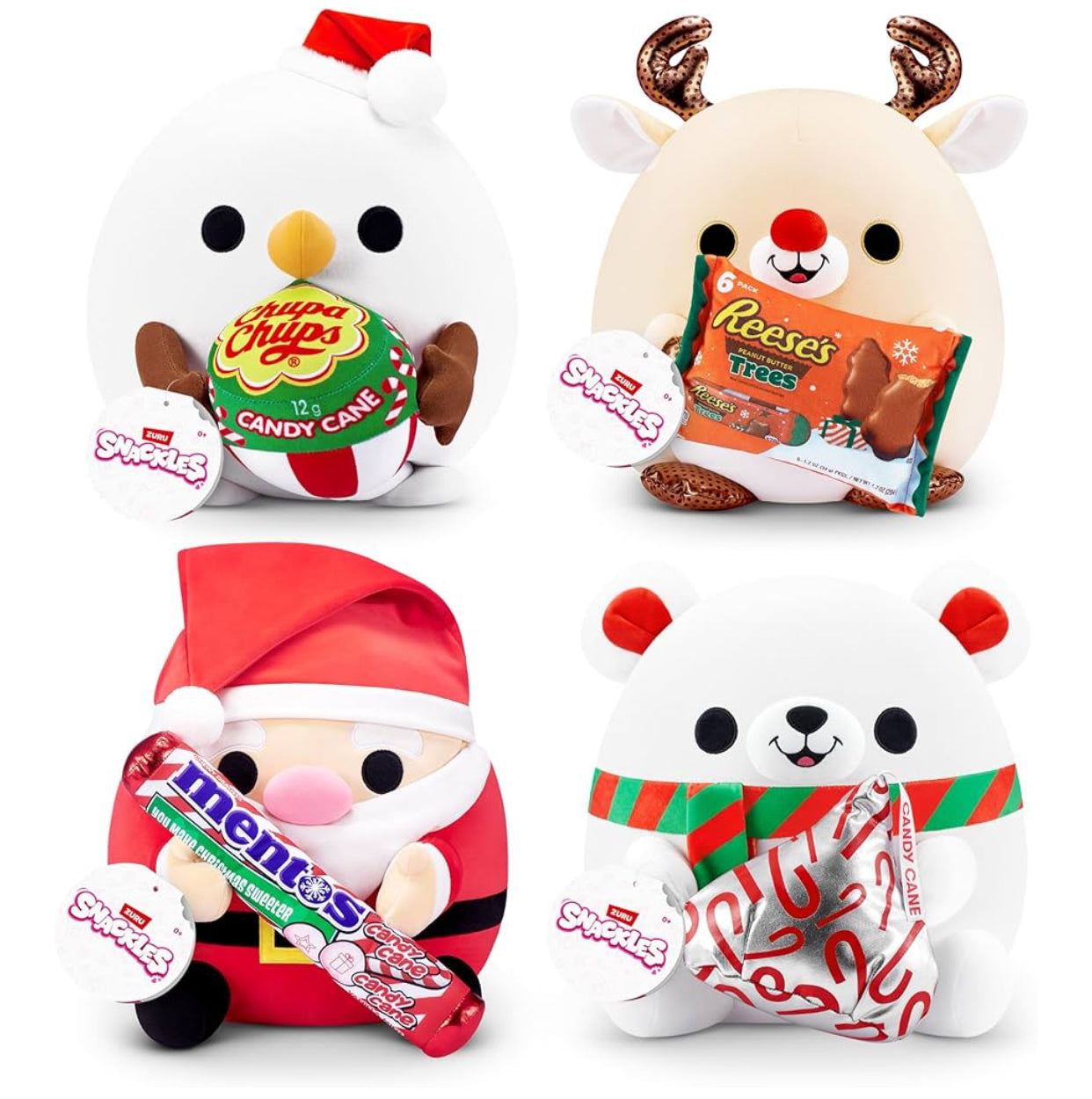 Snackles Christmas 35cm Polar Bear (Kisses)