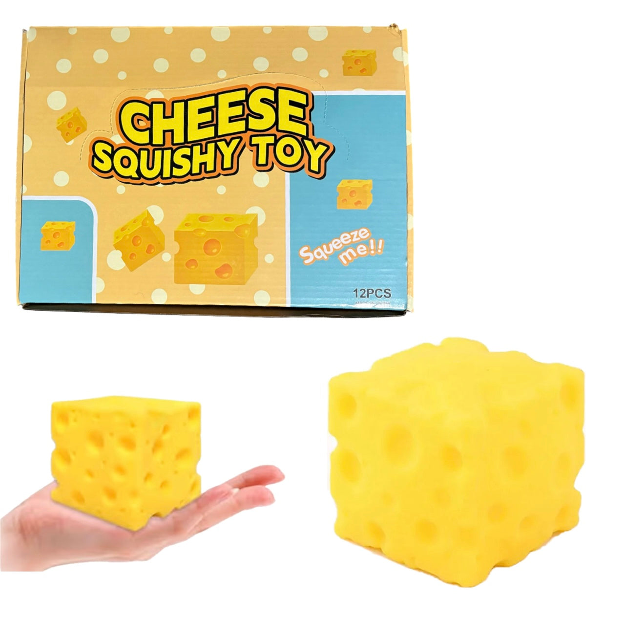 Slow Release Squishy Cheese - 7.5cm