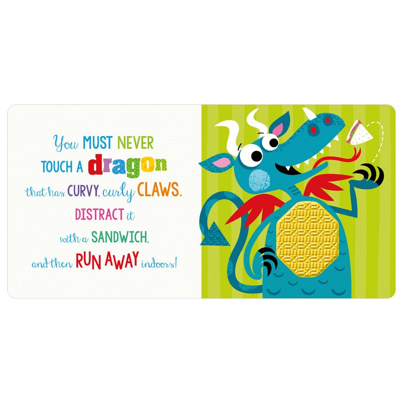 Never Touch A Dragon Sensory Tactile Book