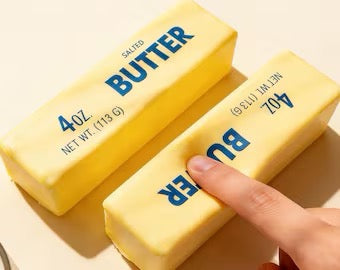Salted Butter Medium Slow Rising Squeezy Squishy Toy 13cm
