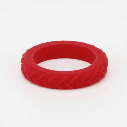 Tread Bangle (Red)- Perfect if you like chewing/Picking things (Child Size)