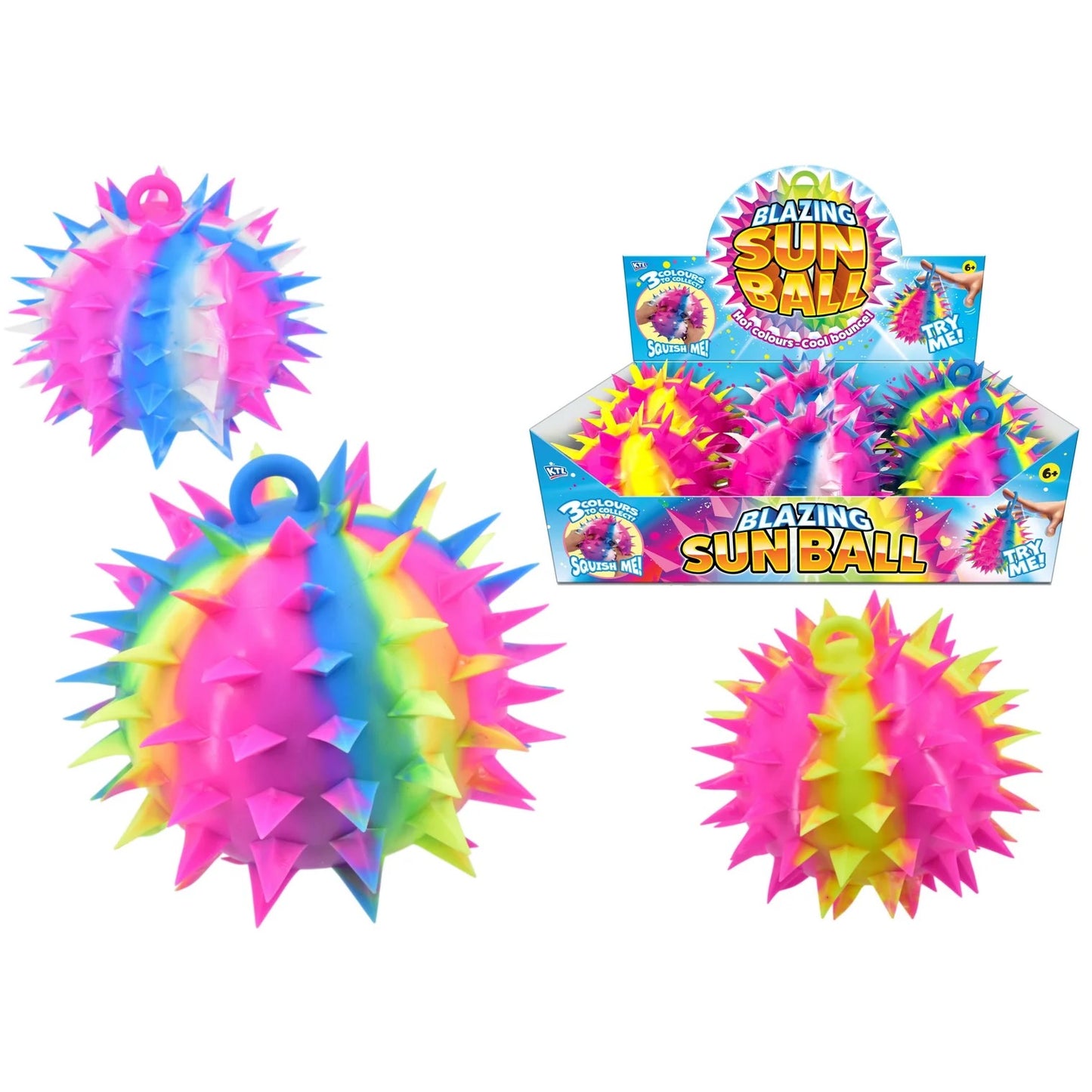 Sun Ball Blazing Jumbo 17cm Spikey Squishy