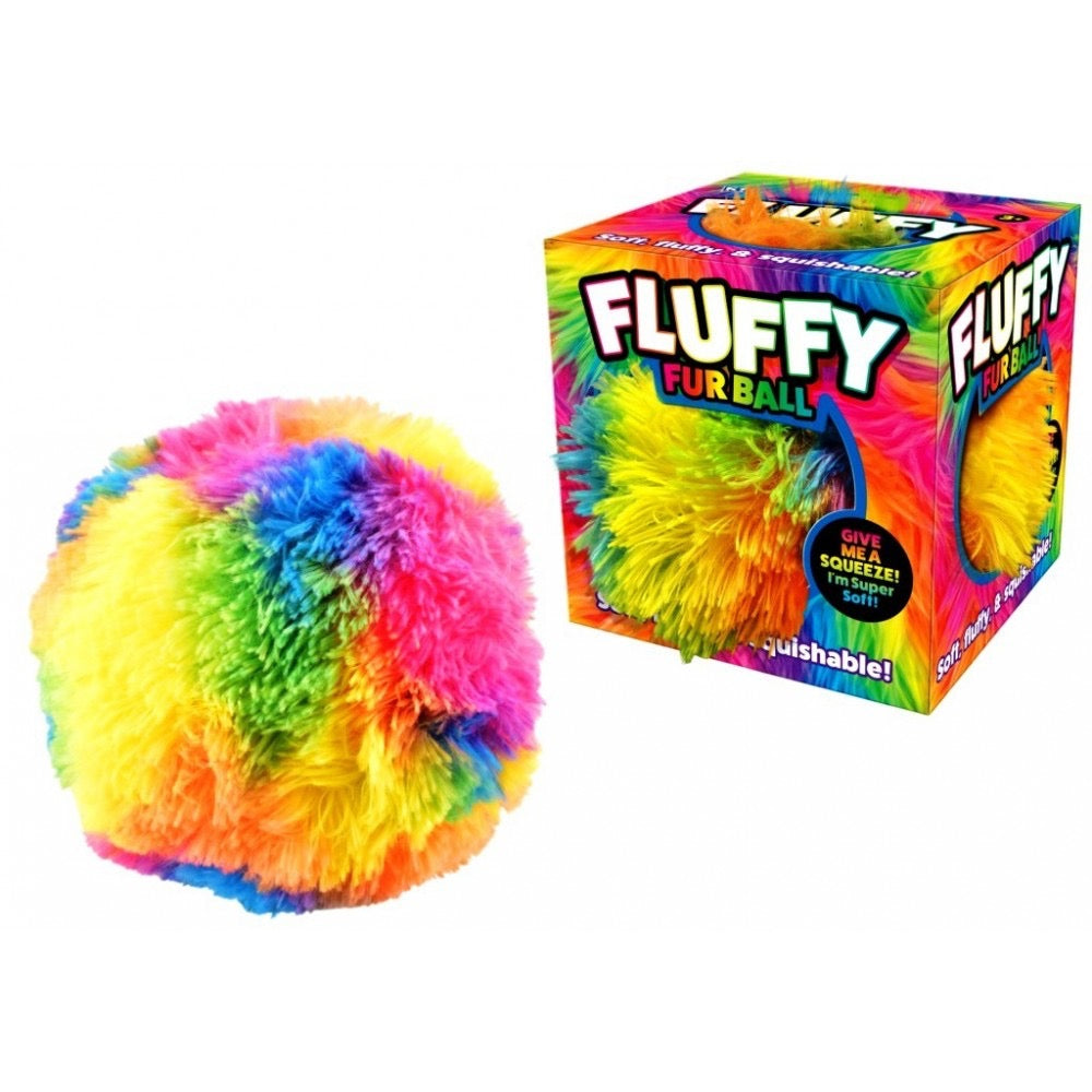 Jumbo Fluffy Fur Ball 18cm Squishy in Box