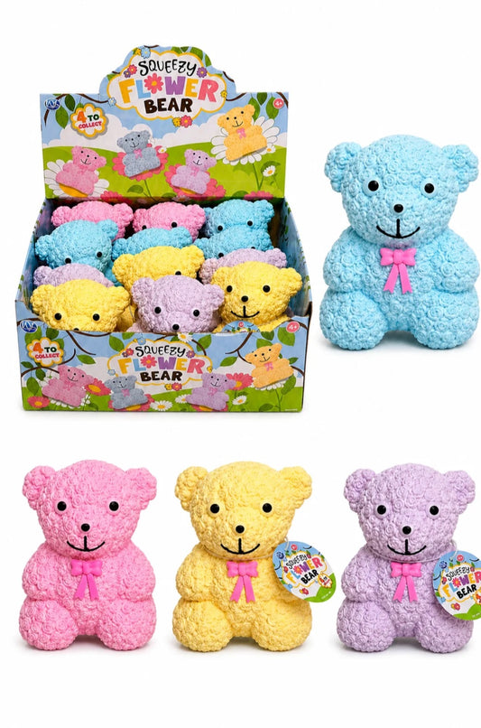 Jumbo Squishy Flower Bear 15cm