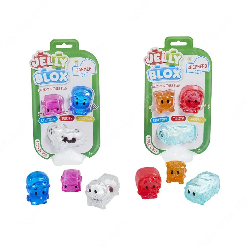 Jelly Blox Farmer / Shepherd Character Squishy Set