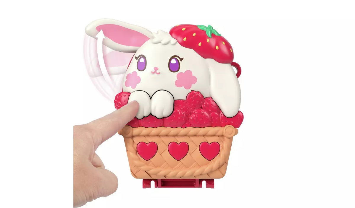 Polly Pocket Core Compact: Strawberry Bunny Basket