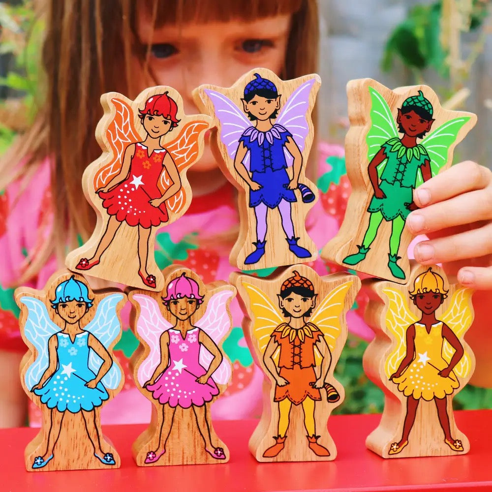 Lanka Kade Rainbow Fairies - Handmade Fair Trade Wooden Kids Toy