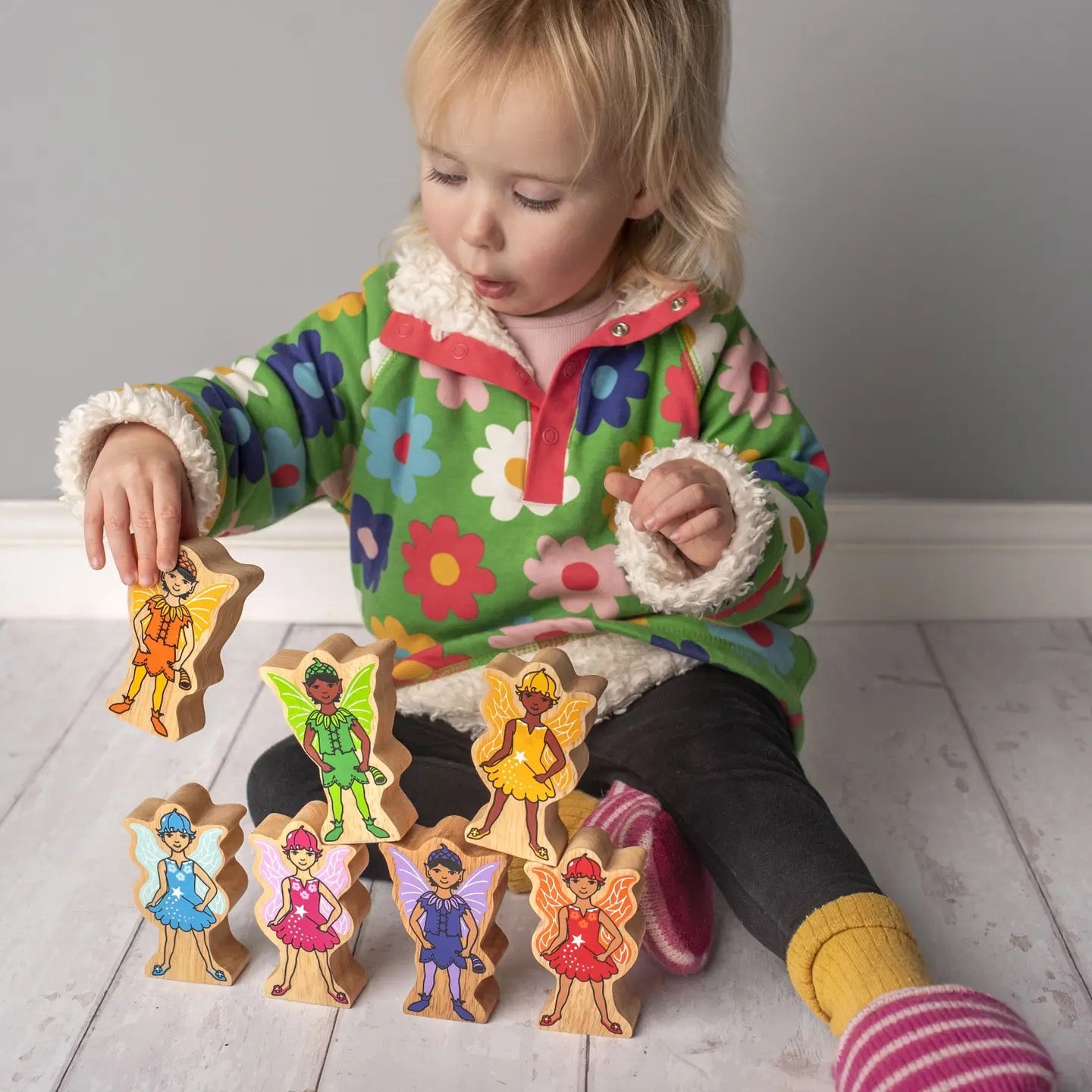 Lanka Kade Rainbow Fairies - Handmade Fair Trade Wooden Kids Toy