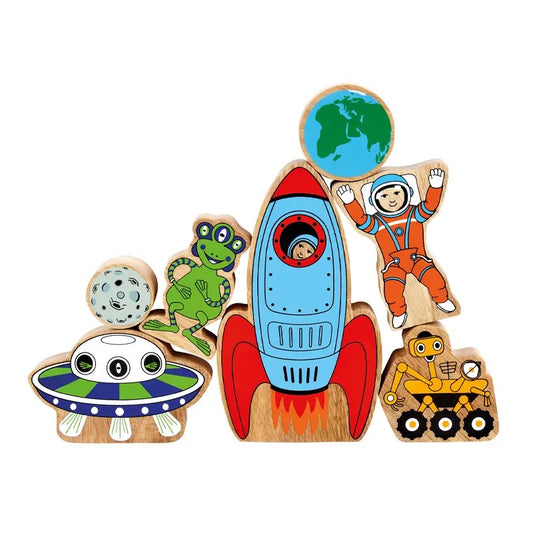 Lanka Kade Space Playset - Handmade Fair Trade Wooden Kids Toy