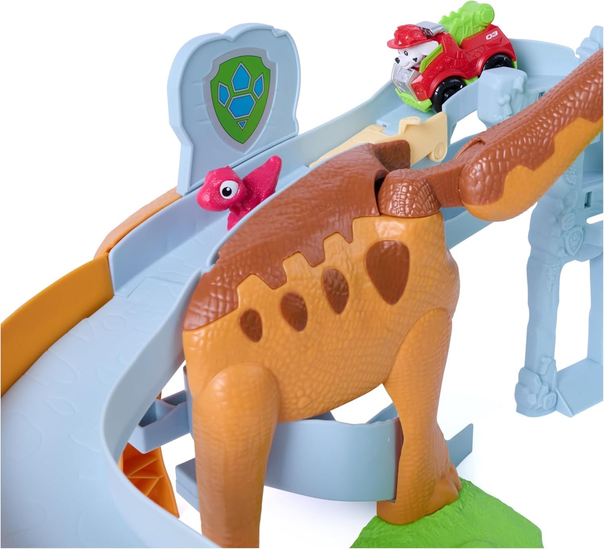 Paw Patrol The Dino Movie Lift And Race Dino Playset