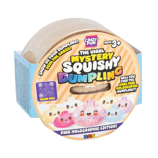 RMS Original Viral Mystery Squishy Dumpling - Pink Holographic Edition