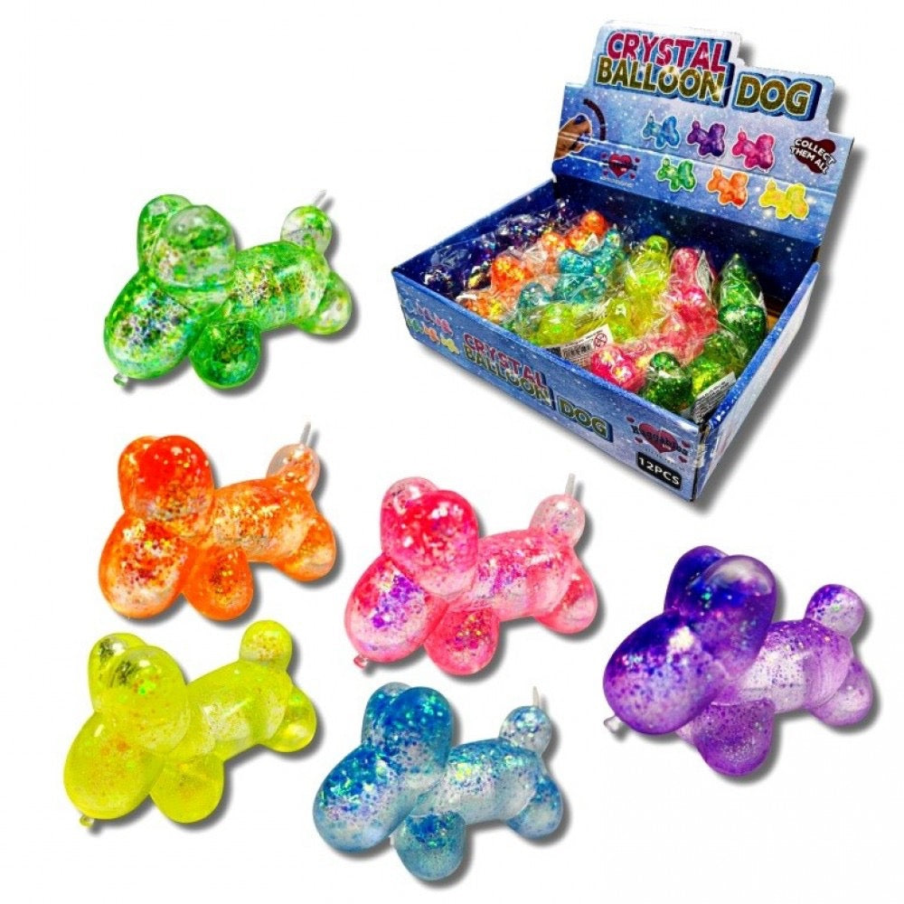 Balloon Dog Maltose Slow Release Glitter Squishy