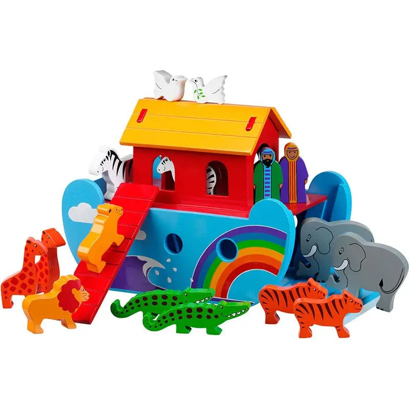 Lanka Kade Rainbow Noah's Ark - Handmade Fair Trade Kids Wooden Toy